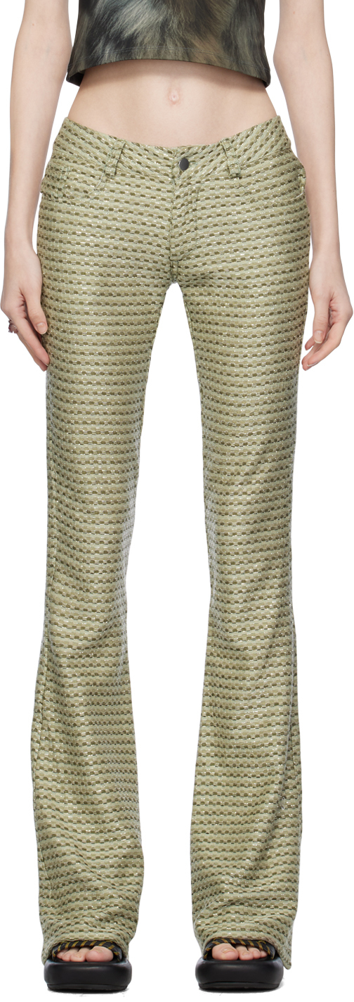 Green Checked Trousers