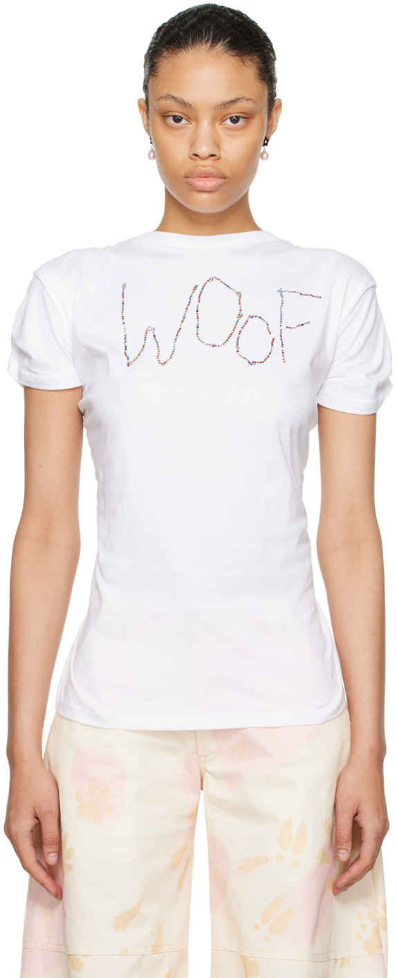 Collina Strada White Star Trail T-shirt In Woof