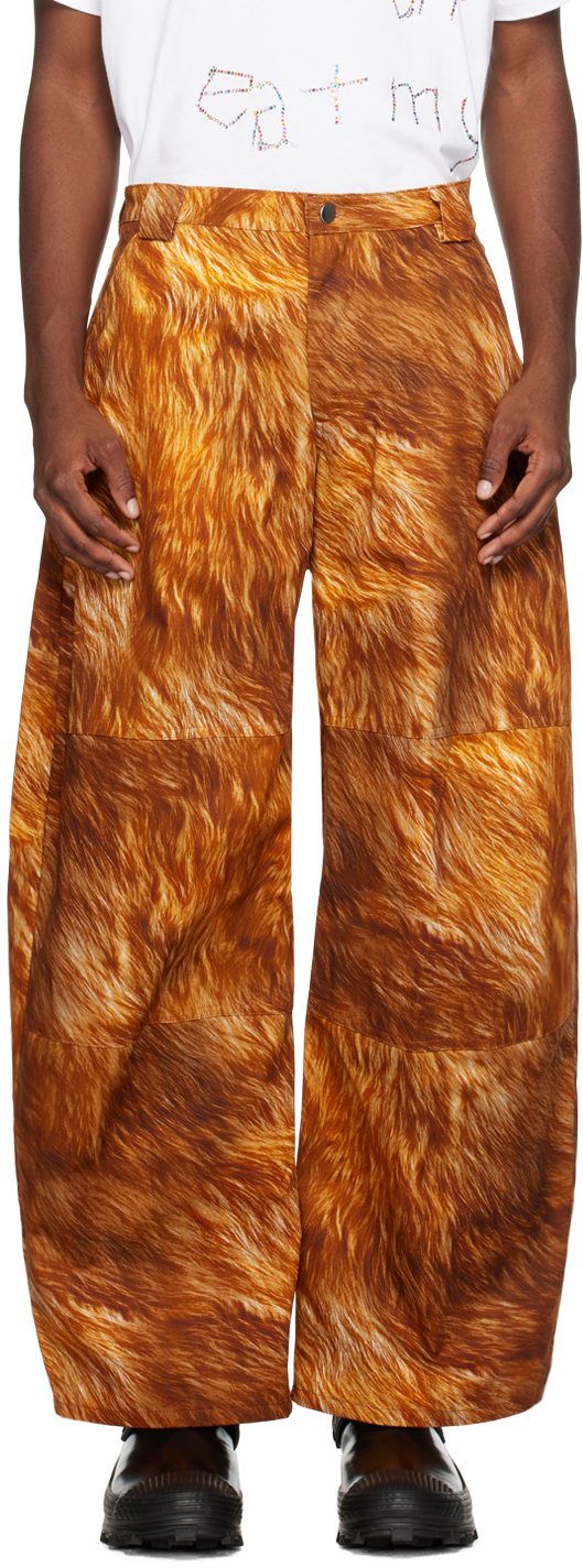 Orange & Tan Stomp Trousers