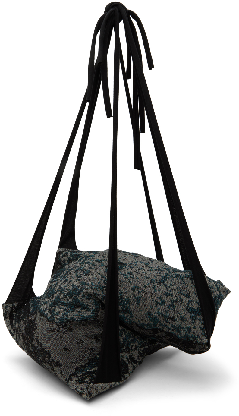 Serapis Black & Gray Yakovlev Edition Tentacle Bag In Grey Rust
