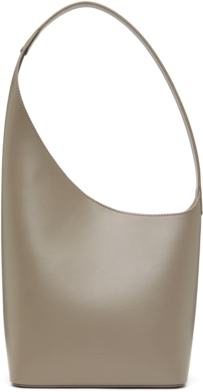 Demi lune leather handbag Aesther Ekme Beige in Leather - 33238649
