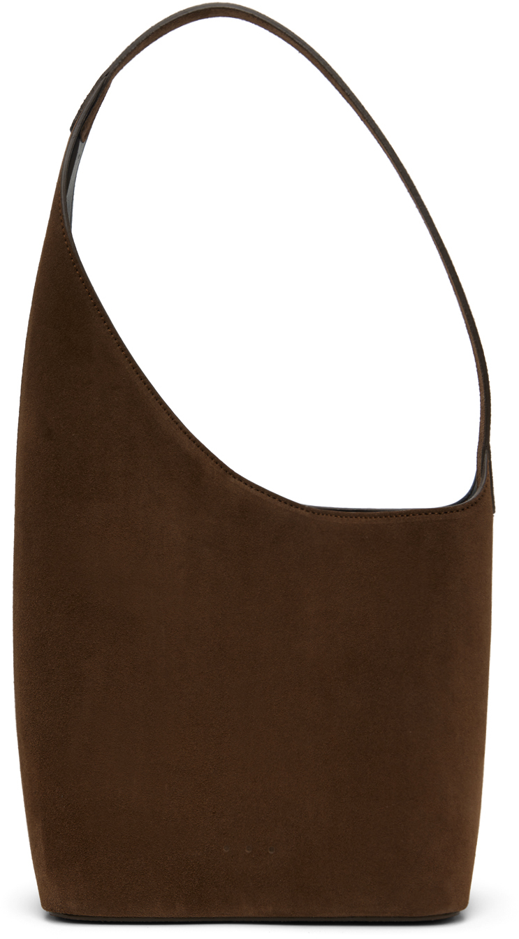 Demi lune leather handbag Aesther Ekme Brown in Leather - 35697216
