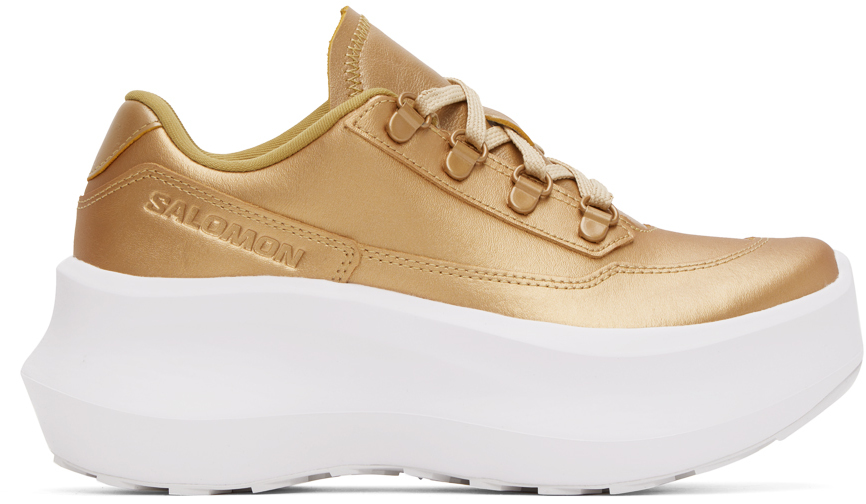 Comme Des Garçons Gold Salomon Edition Sr811 Sneakers In 1 Gold