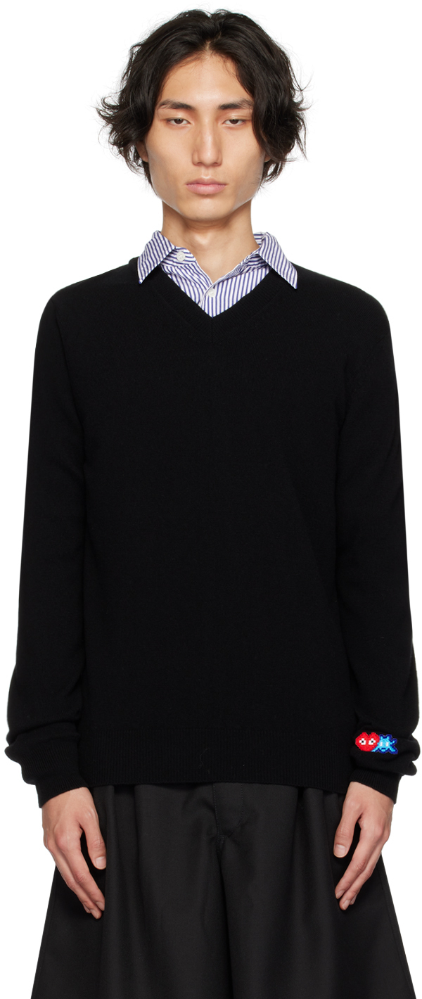 Comme Des Garçons Play Black Invader Edition Sweater In 1 Black