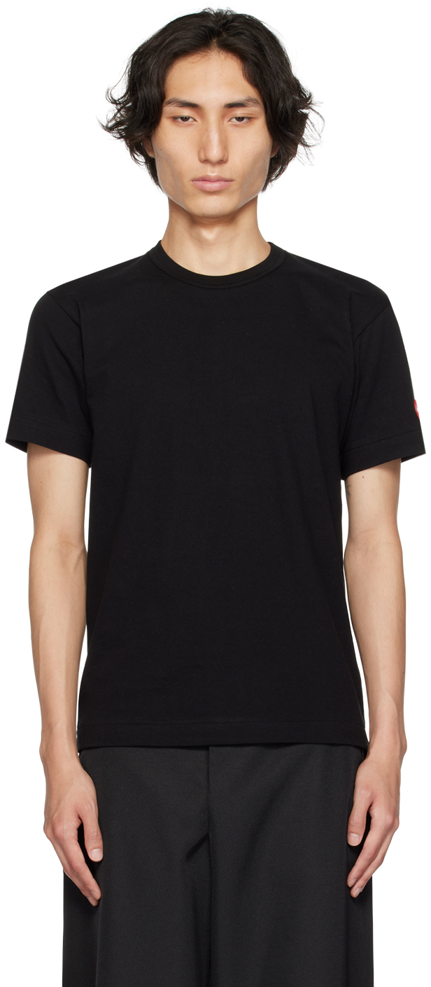 Shop Comme Des Garçons Play Black Invader Edition T-shirt In 1 Black