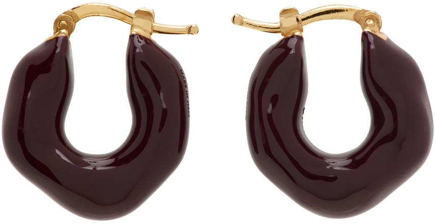 Purple Hoop Earrings