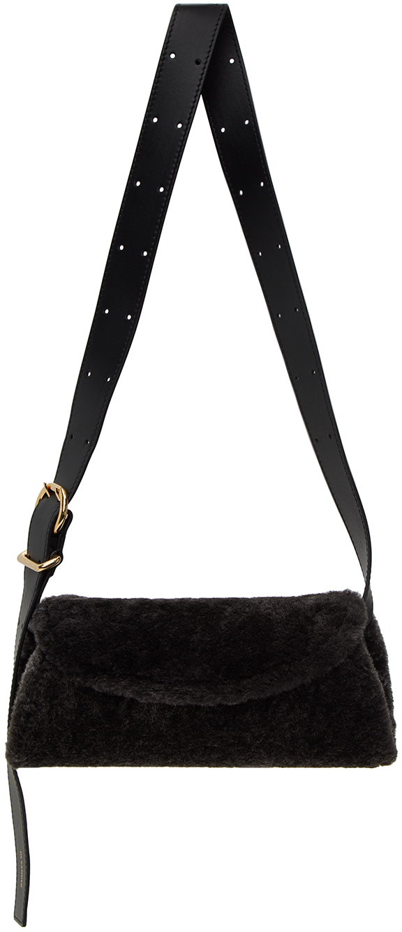 Jil Sander Black Mini Cannolo Bag