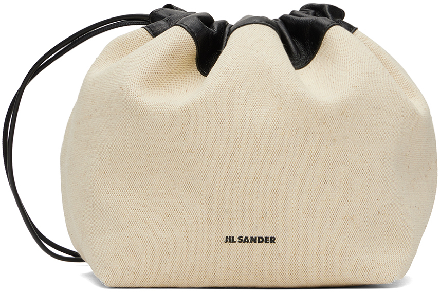 Jil Sander Off-white Dumpling Bag In 280 Natural