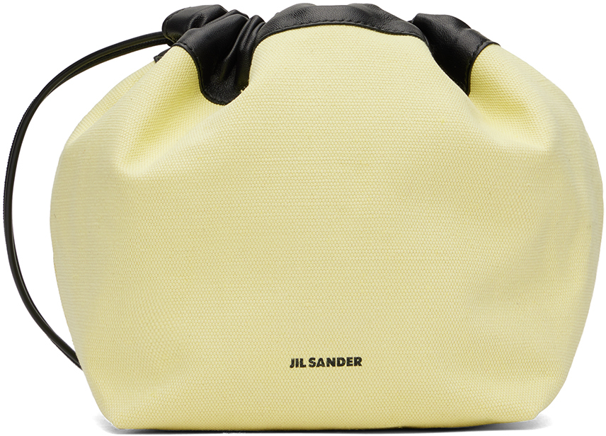 Jil Sander Yellow Dumpling Bag In 742 Lemon