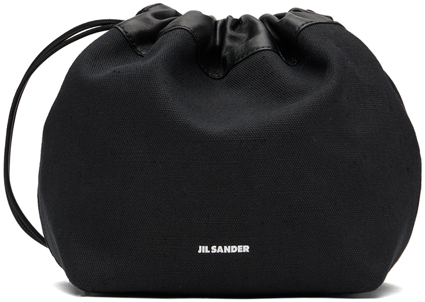 Jil Sander Black Dumpling Bag In 001 Black