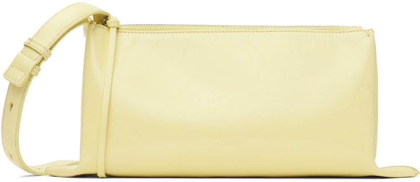 Jil Sander Yellow Small Empire Bag In 742 Lemon