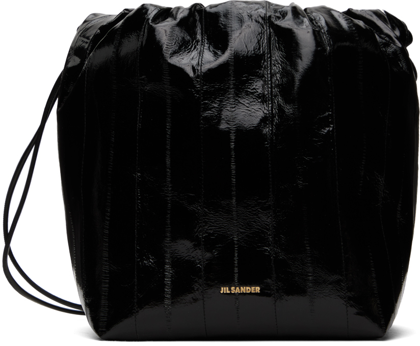 Jil Sander Black Dumpling Bag In 001 Black | ModeSens