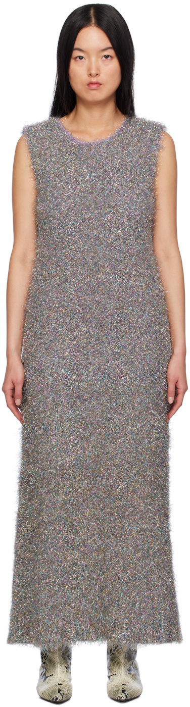 Silver Sparkling Maxi Dress