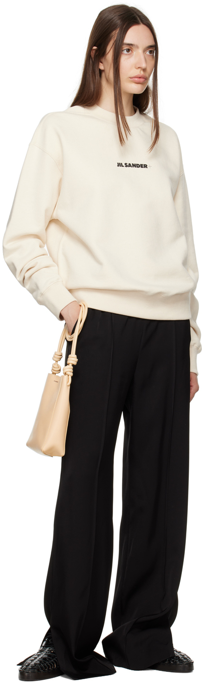 Jil Sander Off-white Oversized Sweatshirt In 279 Dune