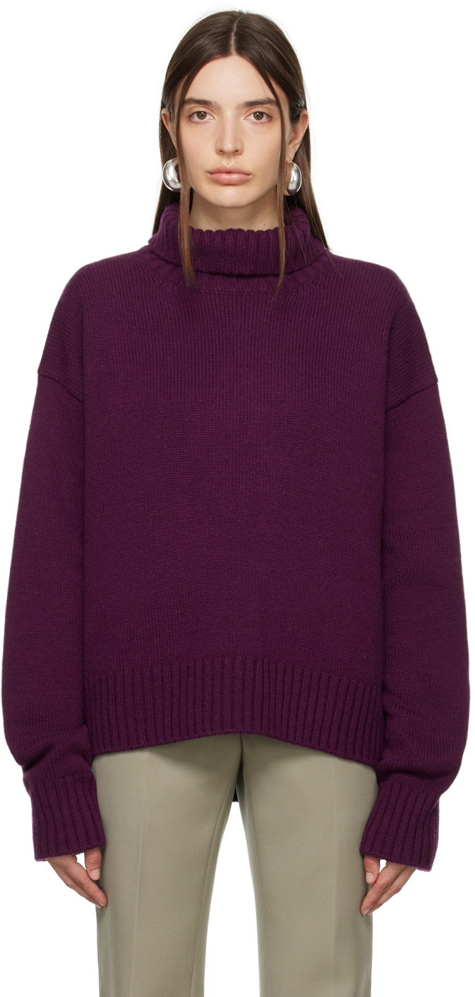 Purple Droptail Sweater