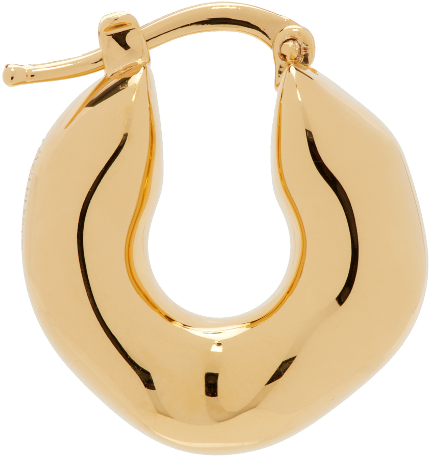 Jil Sander Gold New Lightness Single Earring In 715 - Gold