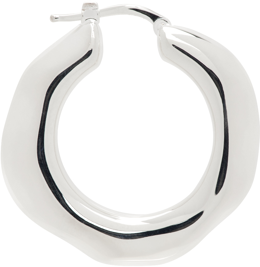 【関税込み】Jil Sander シルバー フープ シングルピアス Jil Sanderのシルバー フープ シングルピアスがセール中