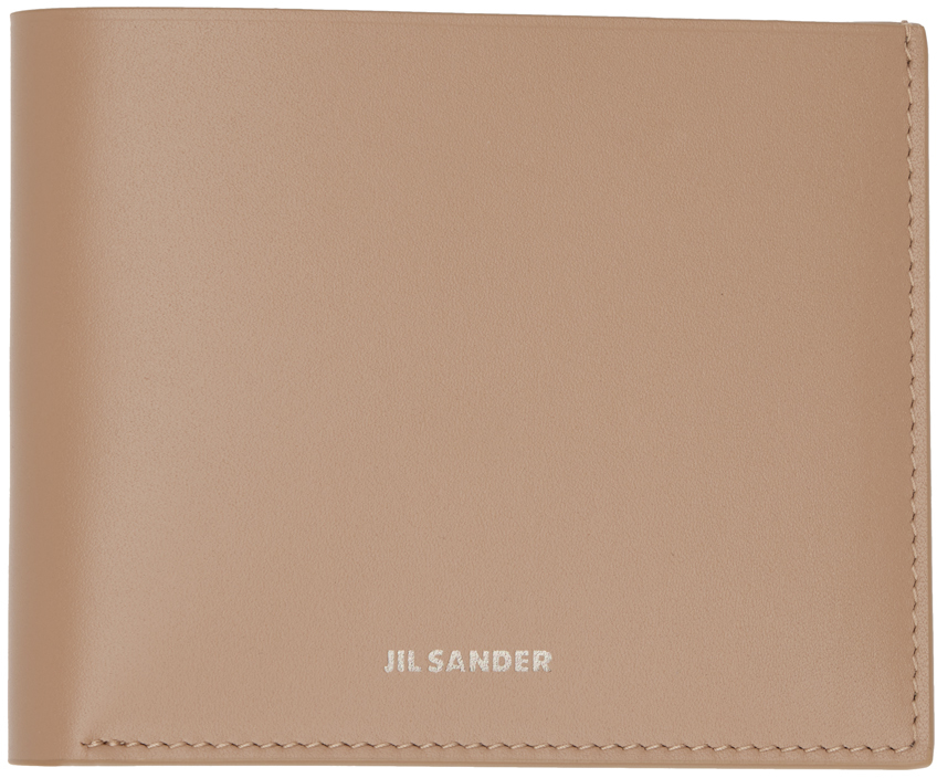 Shop Jil Sander Tan Pocket Wallet In 219 - Clay