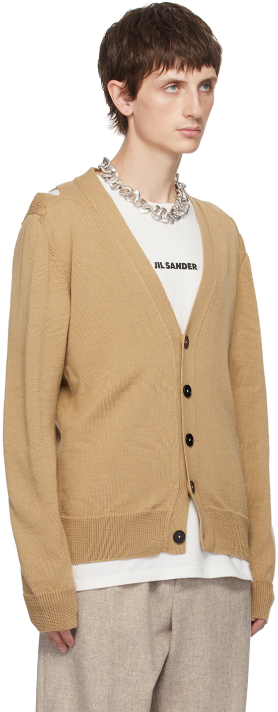 Jil Sander Buttoned-up Cardigan In 226 - Hazel
