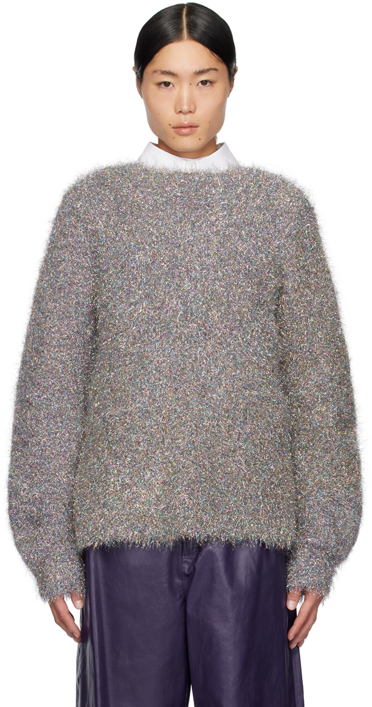 Jil Sander Multicolor Crewneck Sweater In 998 Multicolor