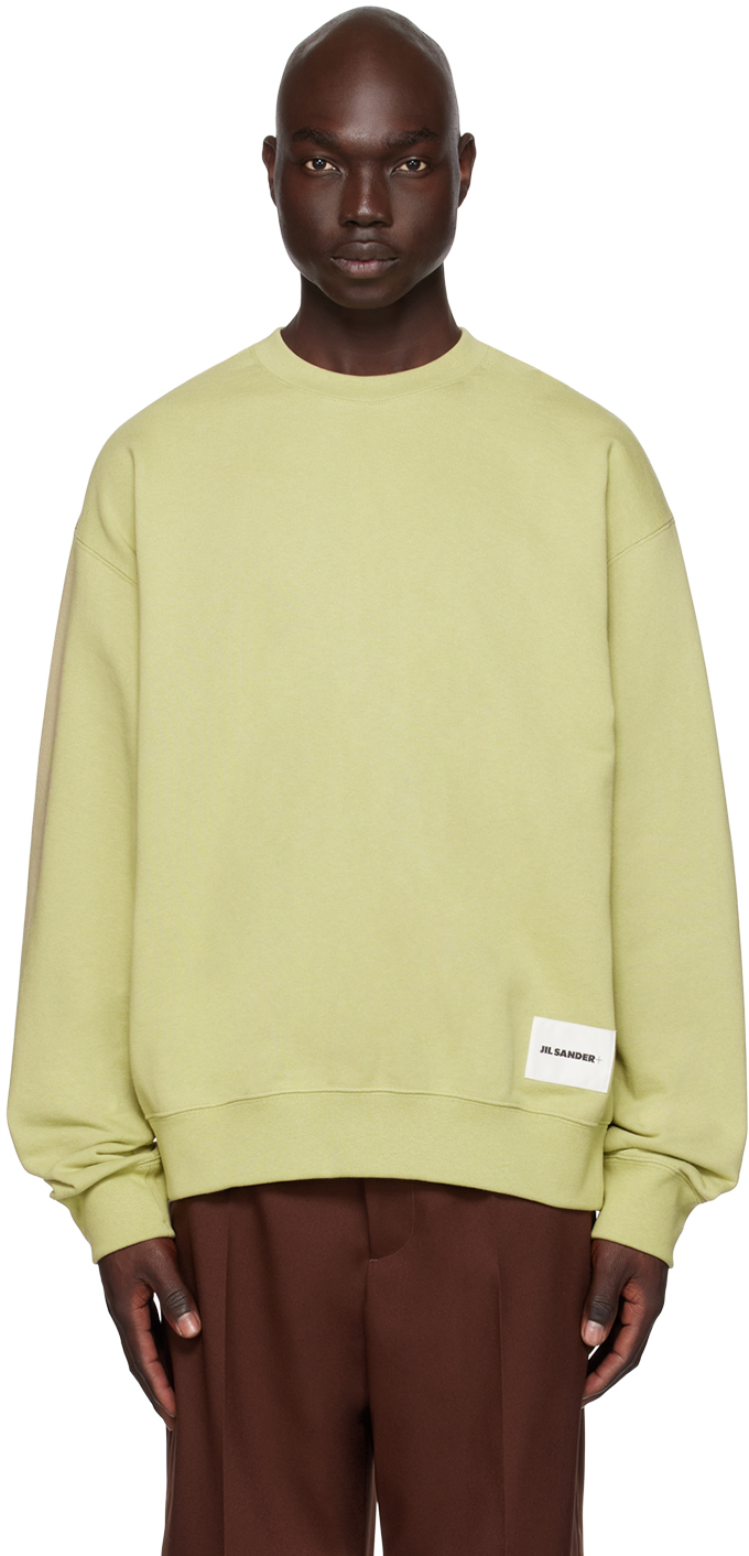 Green Patch Sweatshirt by Jil Sander on Sale