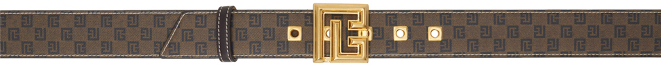Brown Mini Monogrammed Belt