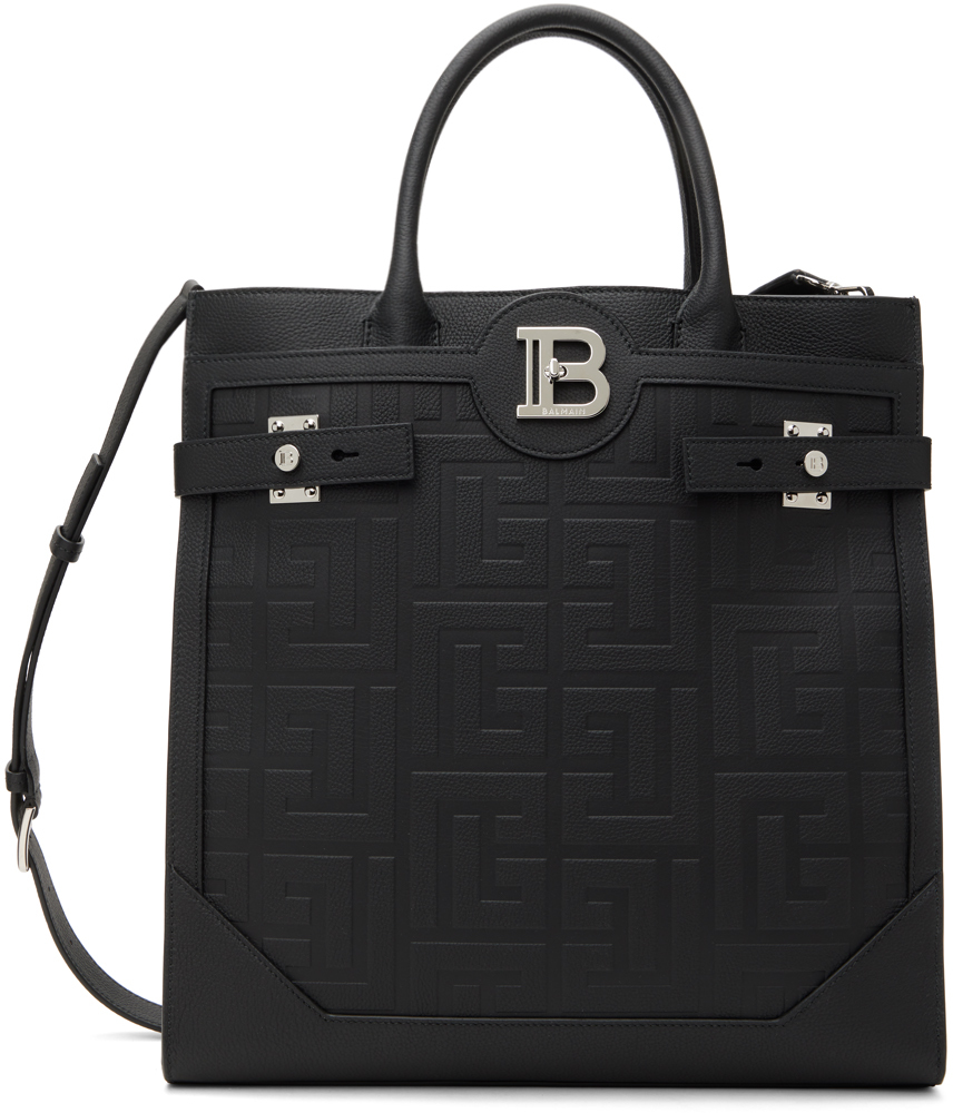 Balmain - B-Buzz Mini Monogrammed Jacquard Bag