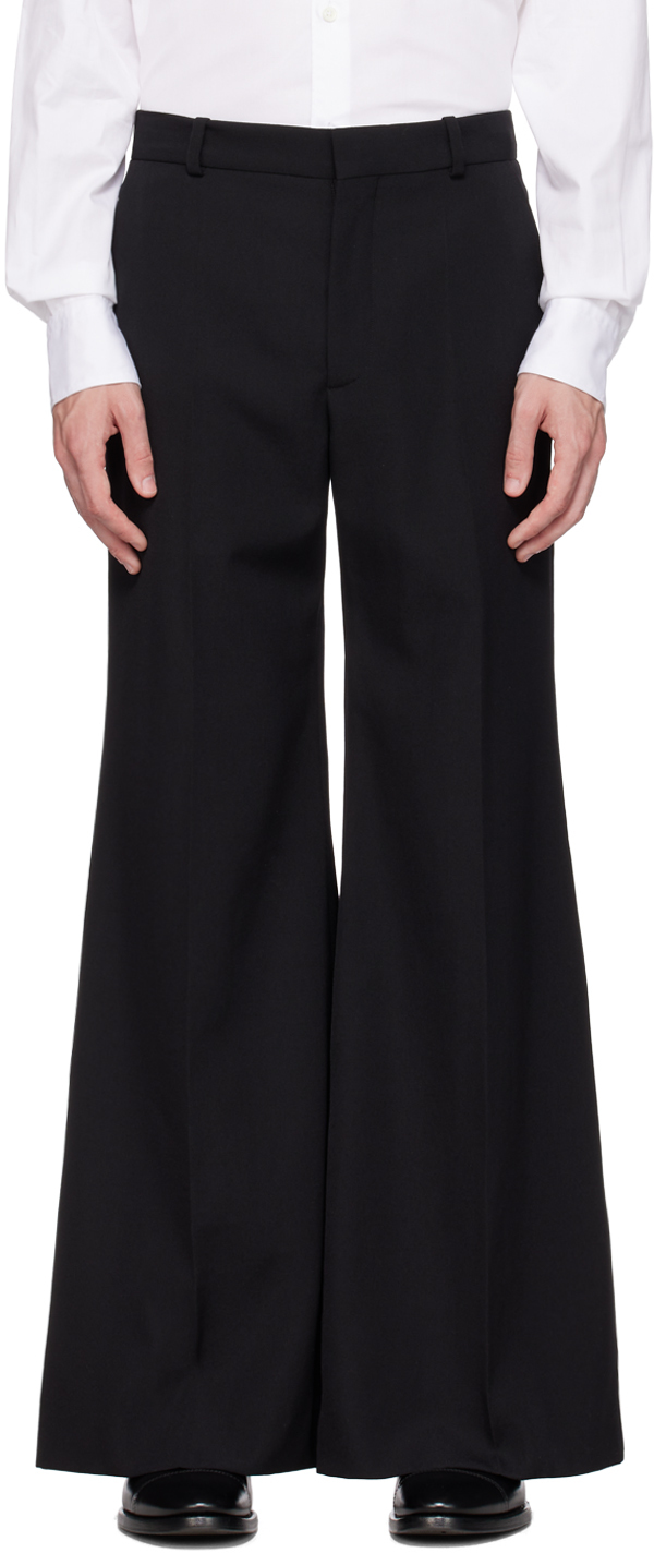 Balmain Black Relaxed-Fit Trousers