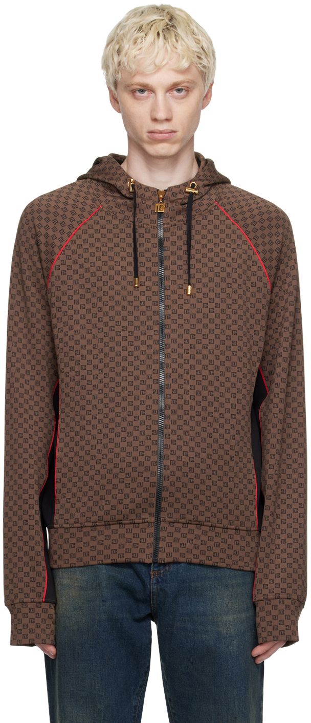 Brown Mini Monogram Track Jacket