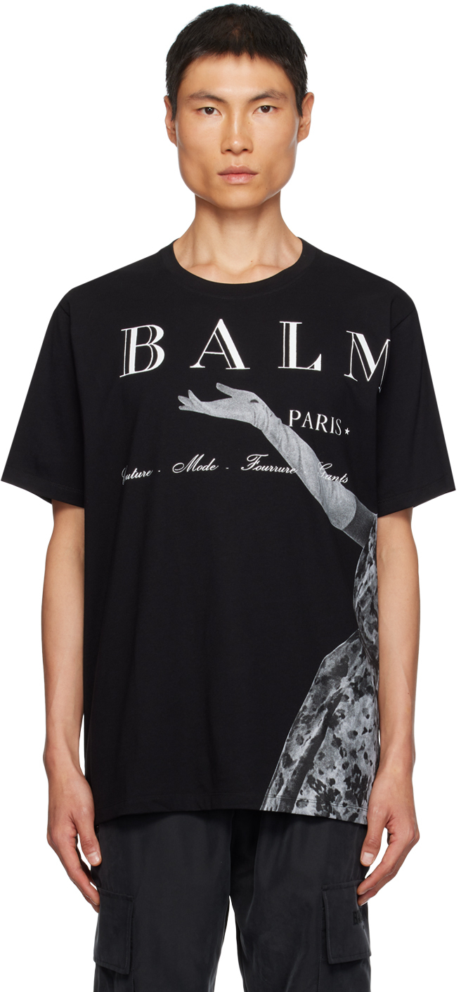 Balmain Black Jolie Madame T-Shirt