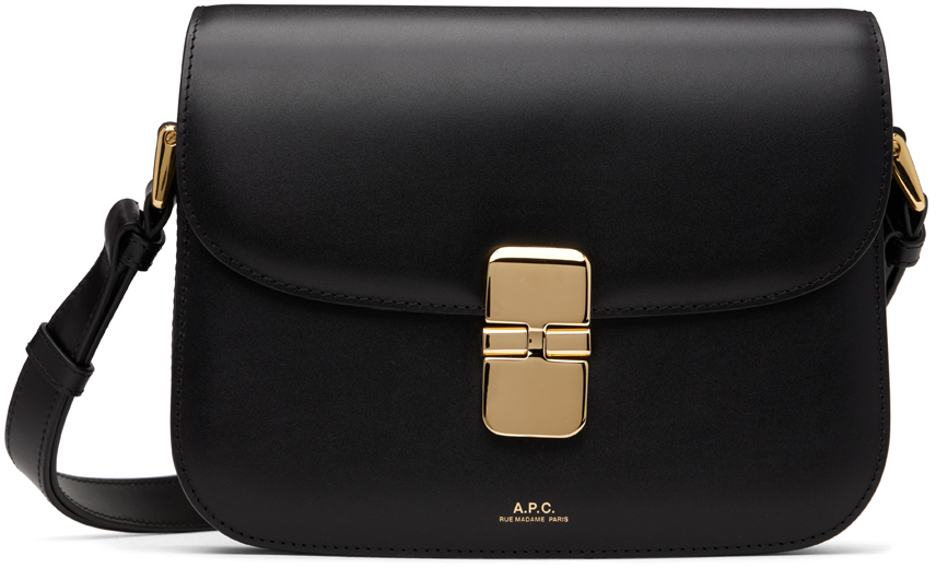 A.P.C.: Black Small Grace Bag | SSENSE