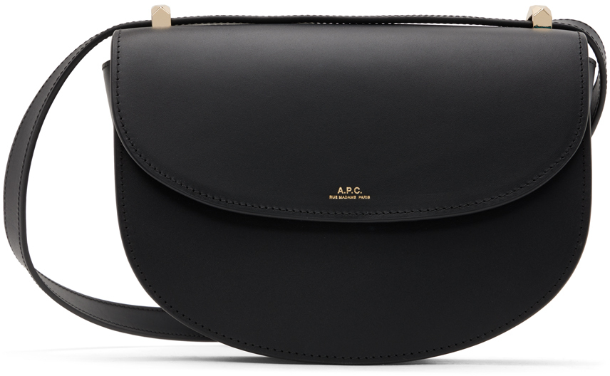 A.P.C.: Black Genève Bag | SSENSE Canada