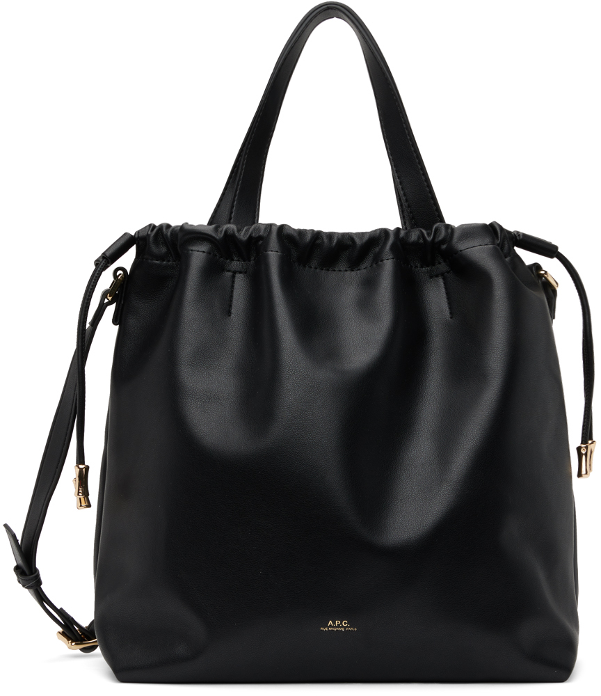 A.P.C.: Black Ninon Tote | SSENSE Canada