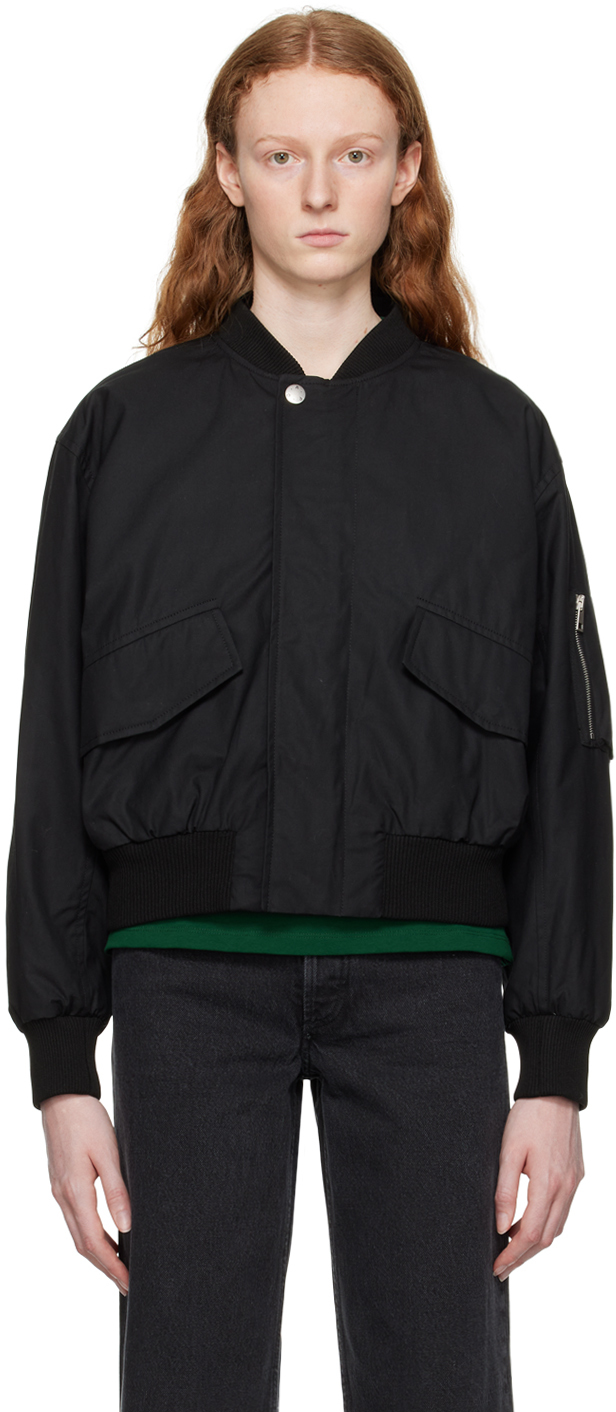 Shop Apc Black Haley Bomber Jacket In Lzz Black