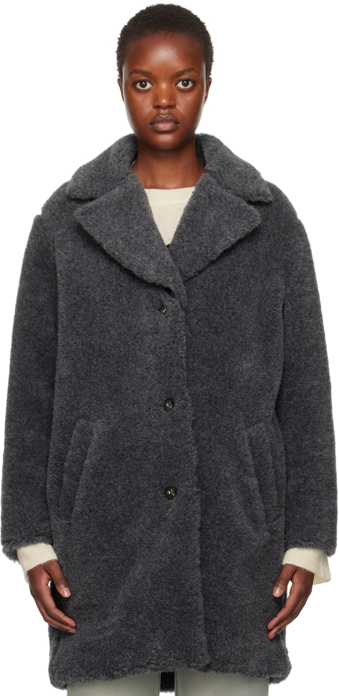 APC GRAY NICOLETTE COAT