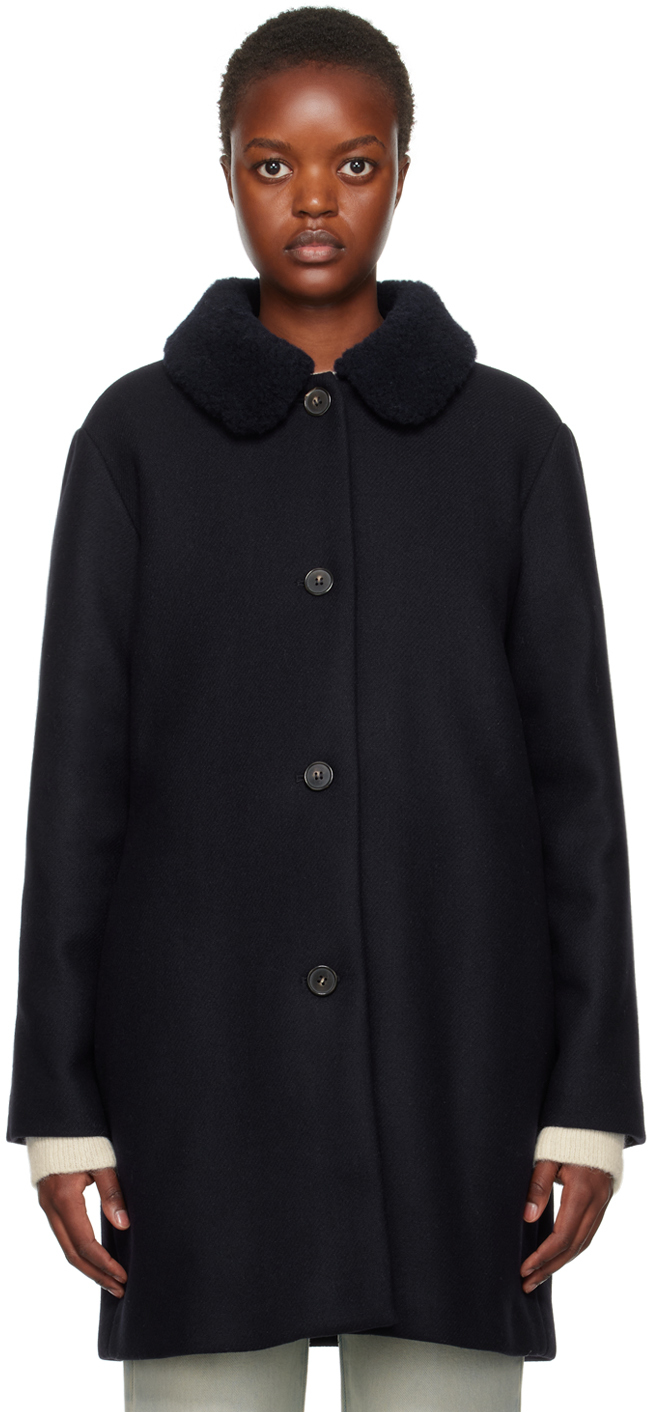 Apc New Doll Coat In Kaf Dark Green ModeSens - Main Image