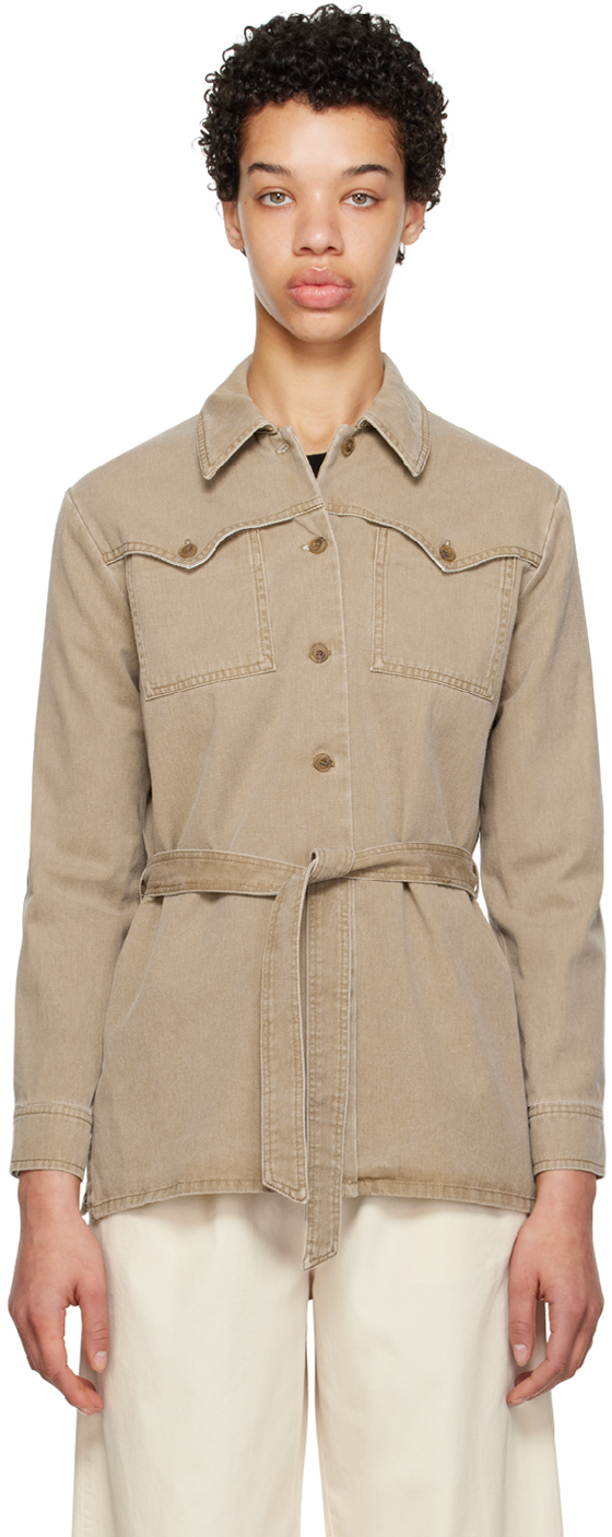 【関税込み】A.P.C. トープ Joann ジャケット A.P.C.のトープ Joann ジャケットがセール中