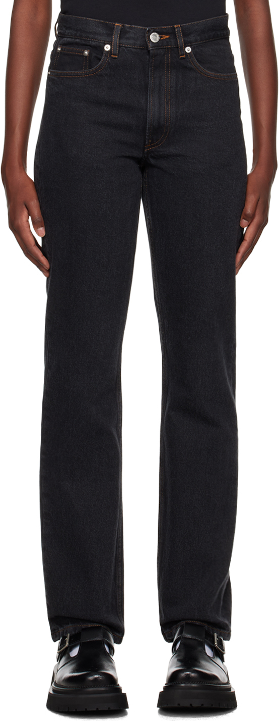 Shop Apc Black Molly Jeans In Lze Washed Black