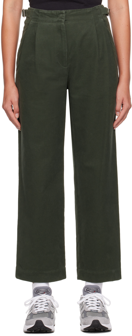 A. P.C. Khaki Jodie Trousers