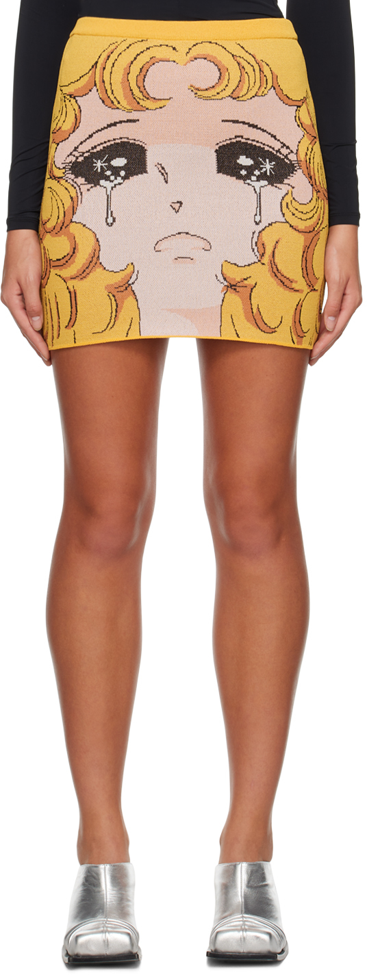 Yellow Crying Girl Miniskirt
