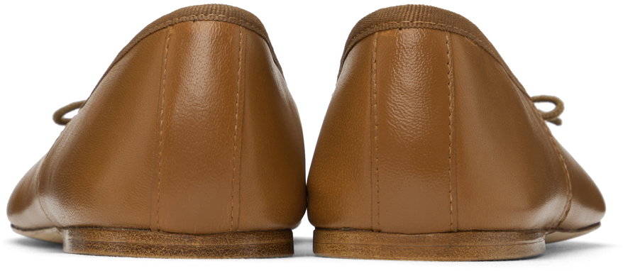 A.P.C. Tan Leah Ballerina Flats