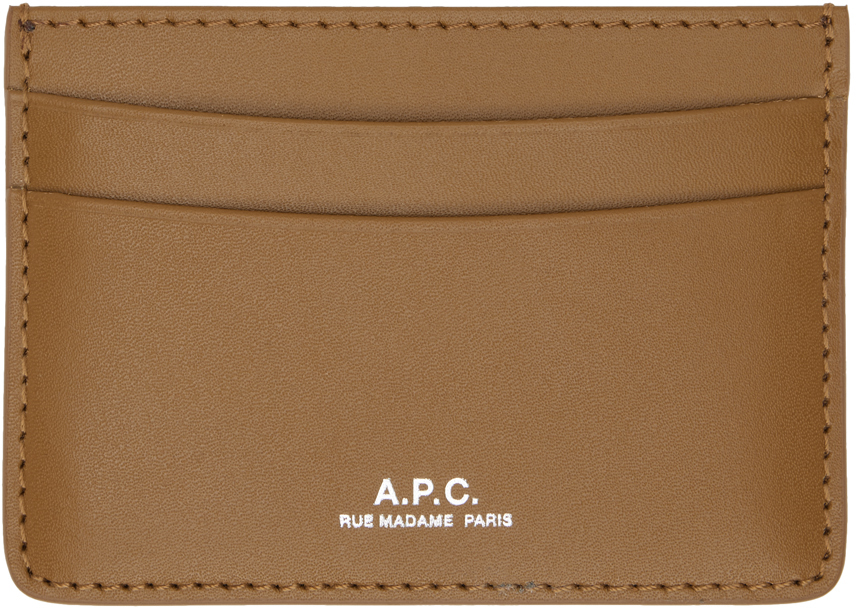 Apc Porte Cares Card Holder In Sand