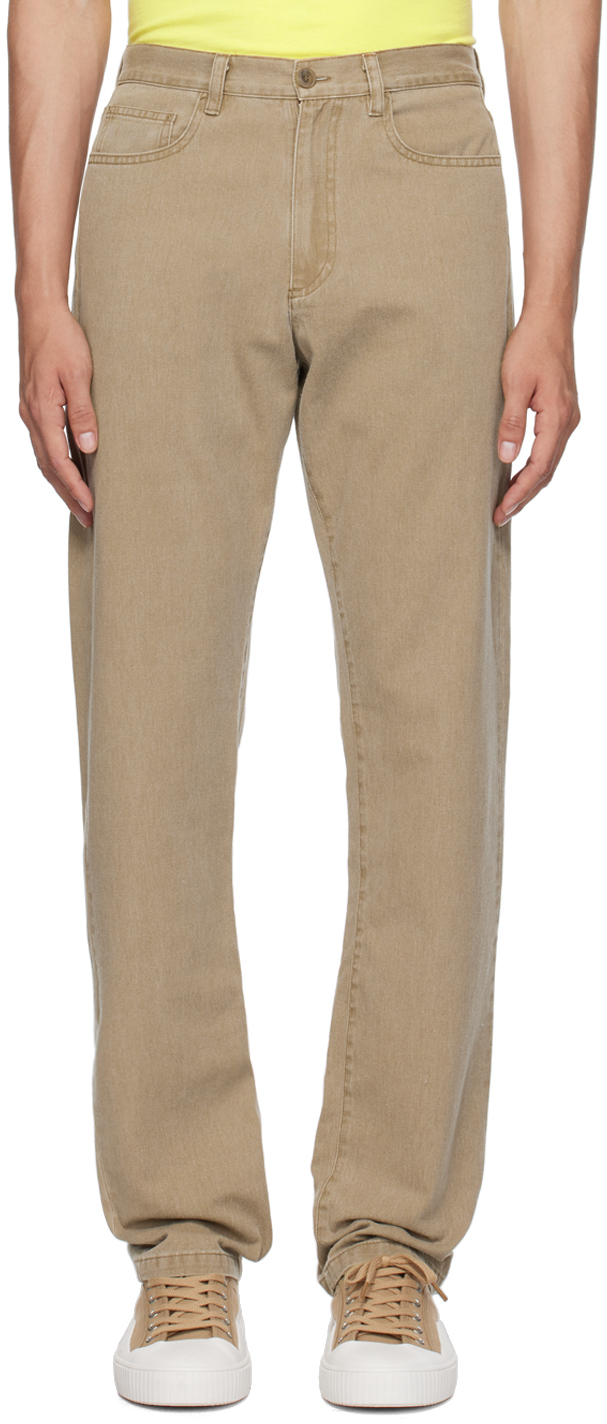 Apc Taupe Standard Jeans In Bae Taupe