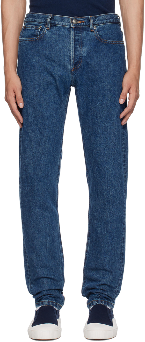 A.P.C.: Indigo Petit New Standard Jeans | SSENSE