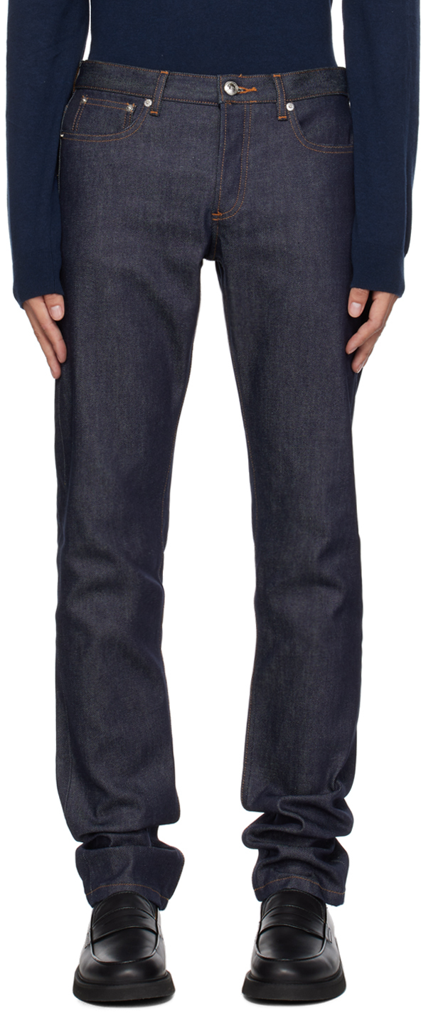 bakke spor Destruktiv A.P.C.: Indigo Petit Standard Jeans | SSENSE