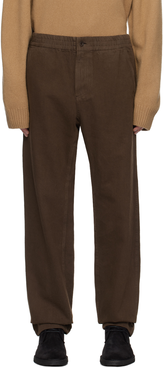 Brown Chuck Trousers by A.P.C. on Sale