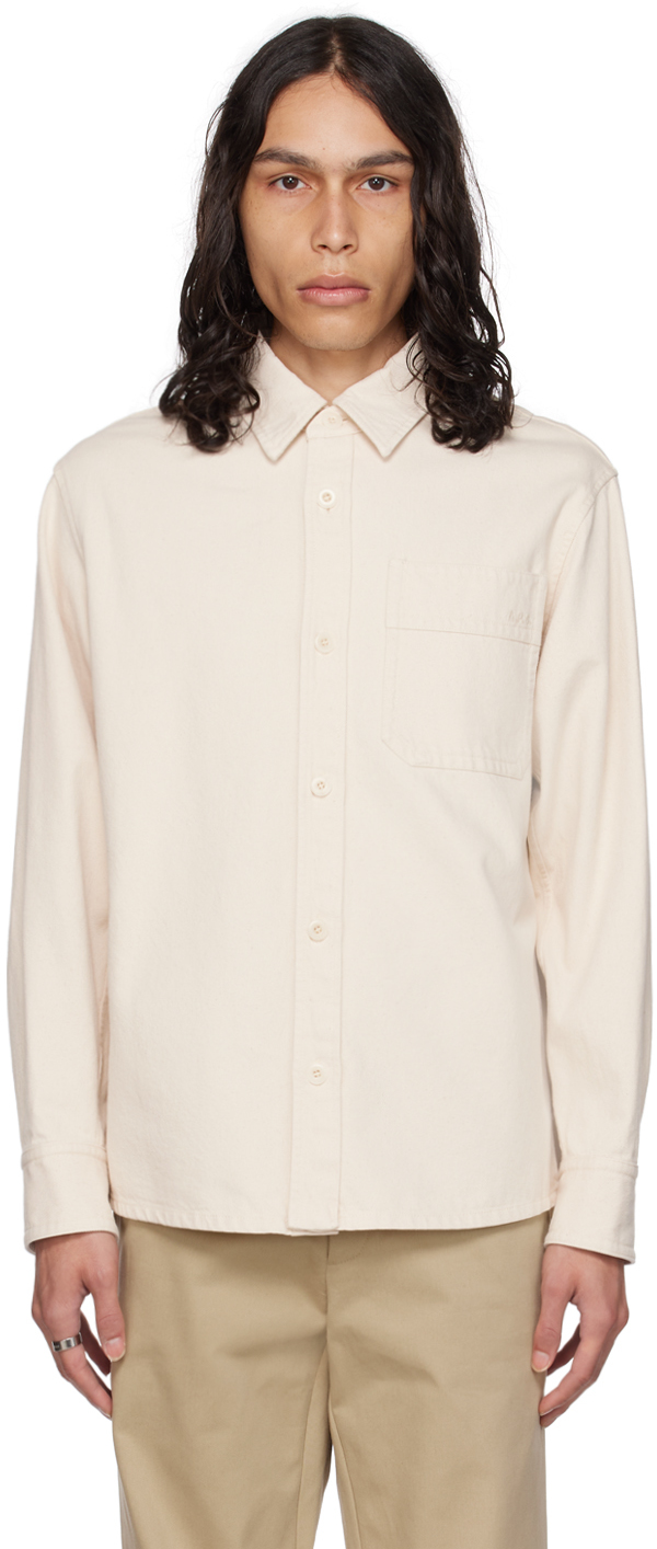 A.P.C.: Off-White Basile Shirt | SSENSE