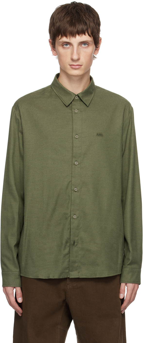 A. P.C. Green Vincent Shirt