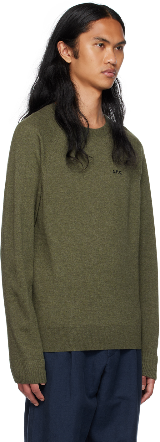 Apc Khaki Elie Sweater In Jaa Kaki