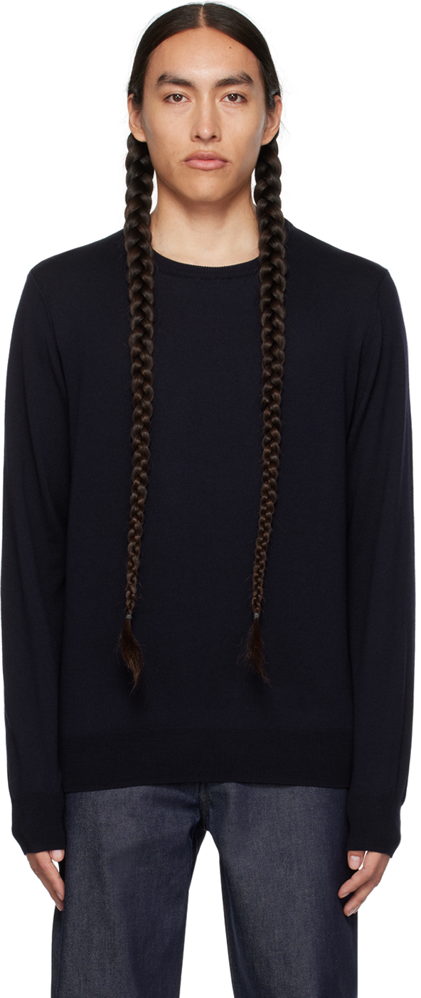 Apc Pierre Sweater In Iak Dark Navy